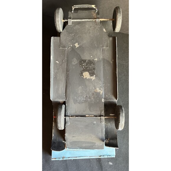 Vintage Tin Toy Hand Painted Truck Blue & Gray - Picture 8 of 10